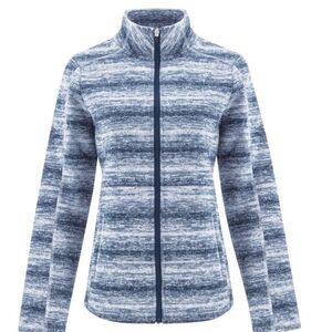 Eddie Bauer Blue Ombré Knit Jacket Size M D28